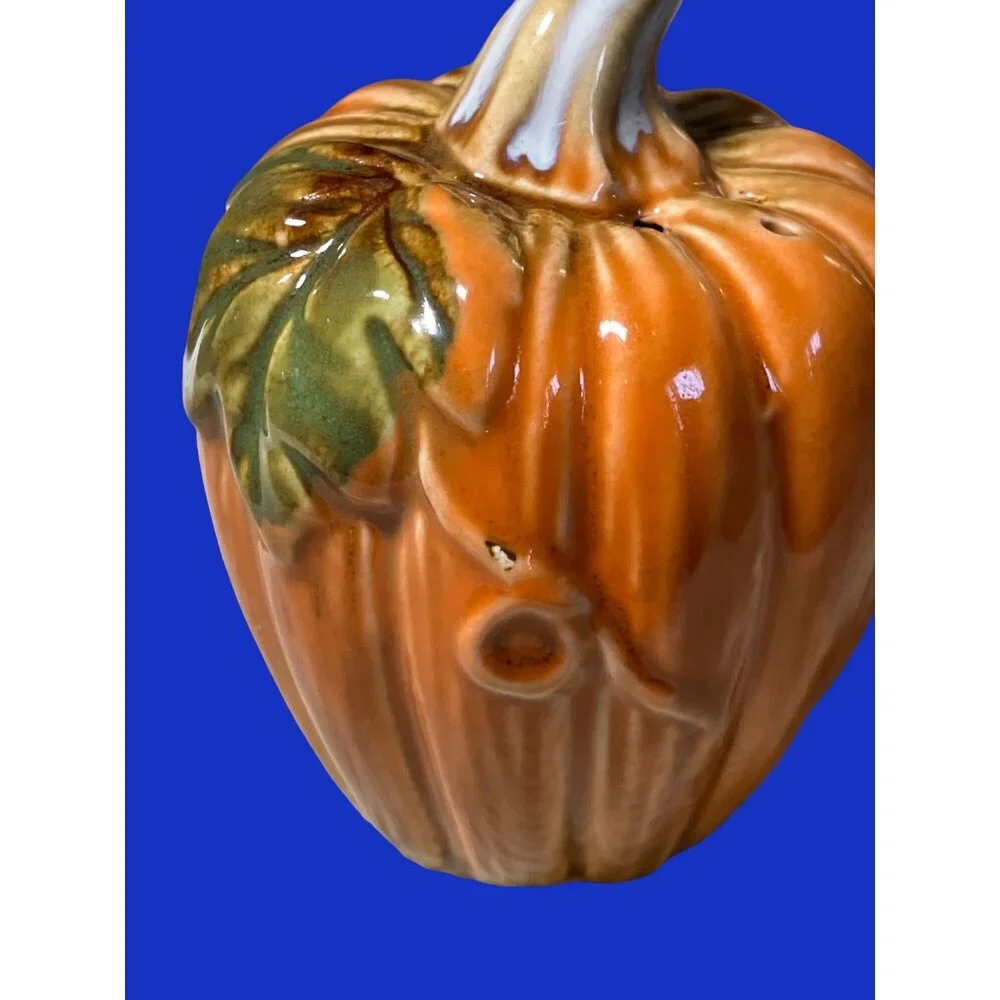 Thanksgiving Fall Pumpkin Salt and Pepper Shaker Set